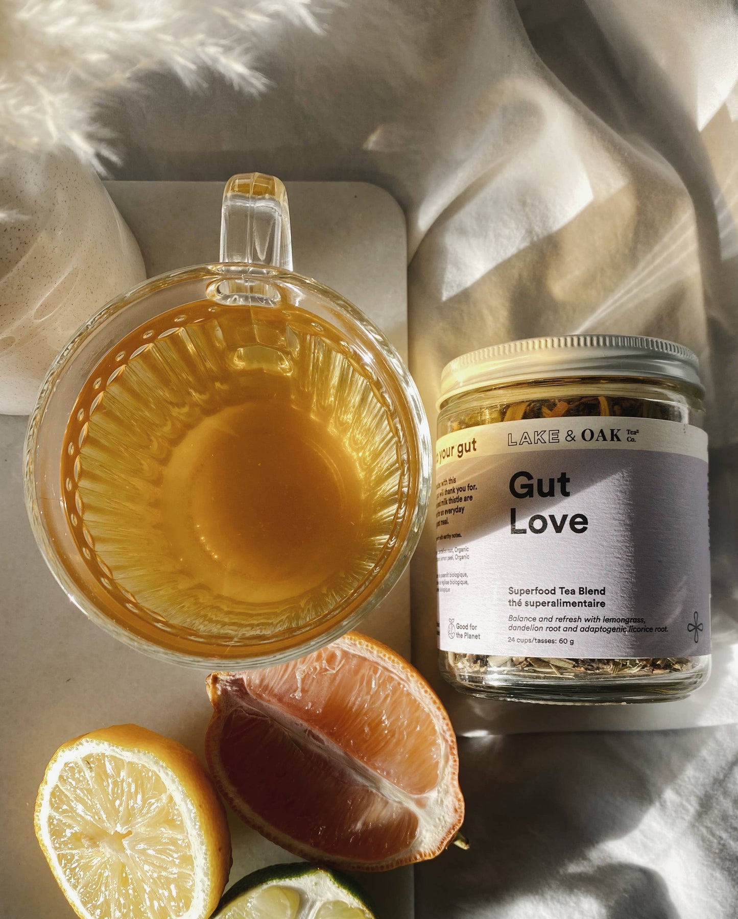 Gut Love - Superfood Tea: Plant-Based Pyramid Tea Bags - Pouch