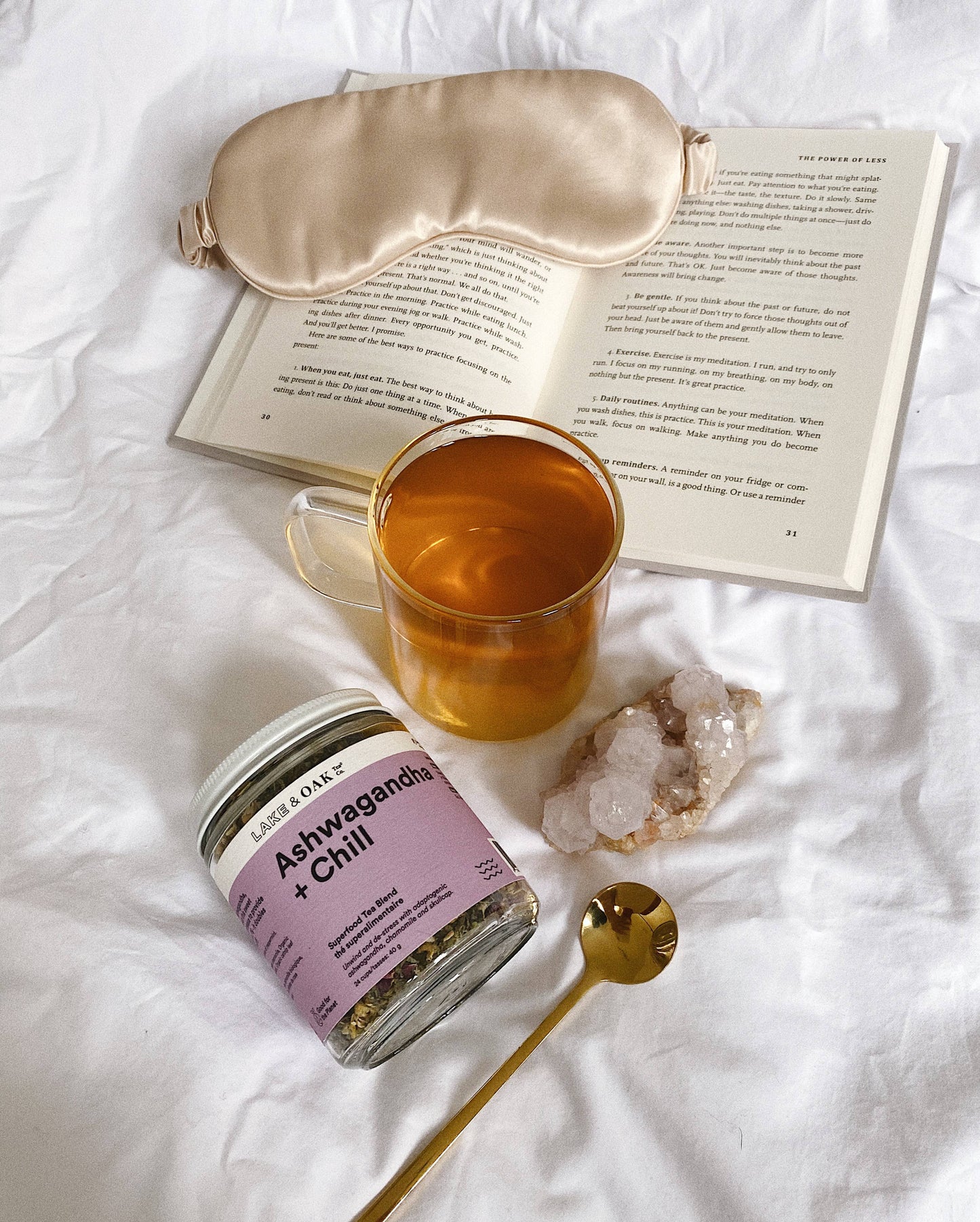 Ashwagandha + Chill - Superfood Tea Blend: Plant-Based Pyramid Tea Bags - Retail Pouch