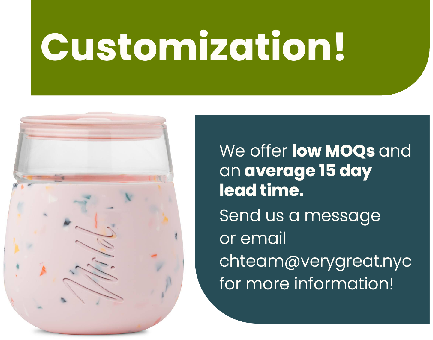 Porter Wine & Drink Glass Cup with Silicone Wrap - Terrazzo: Terrazzo Blush