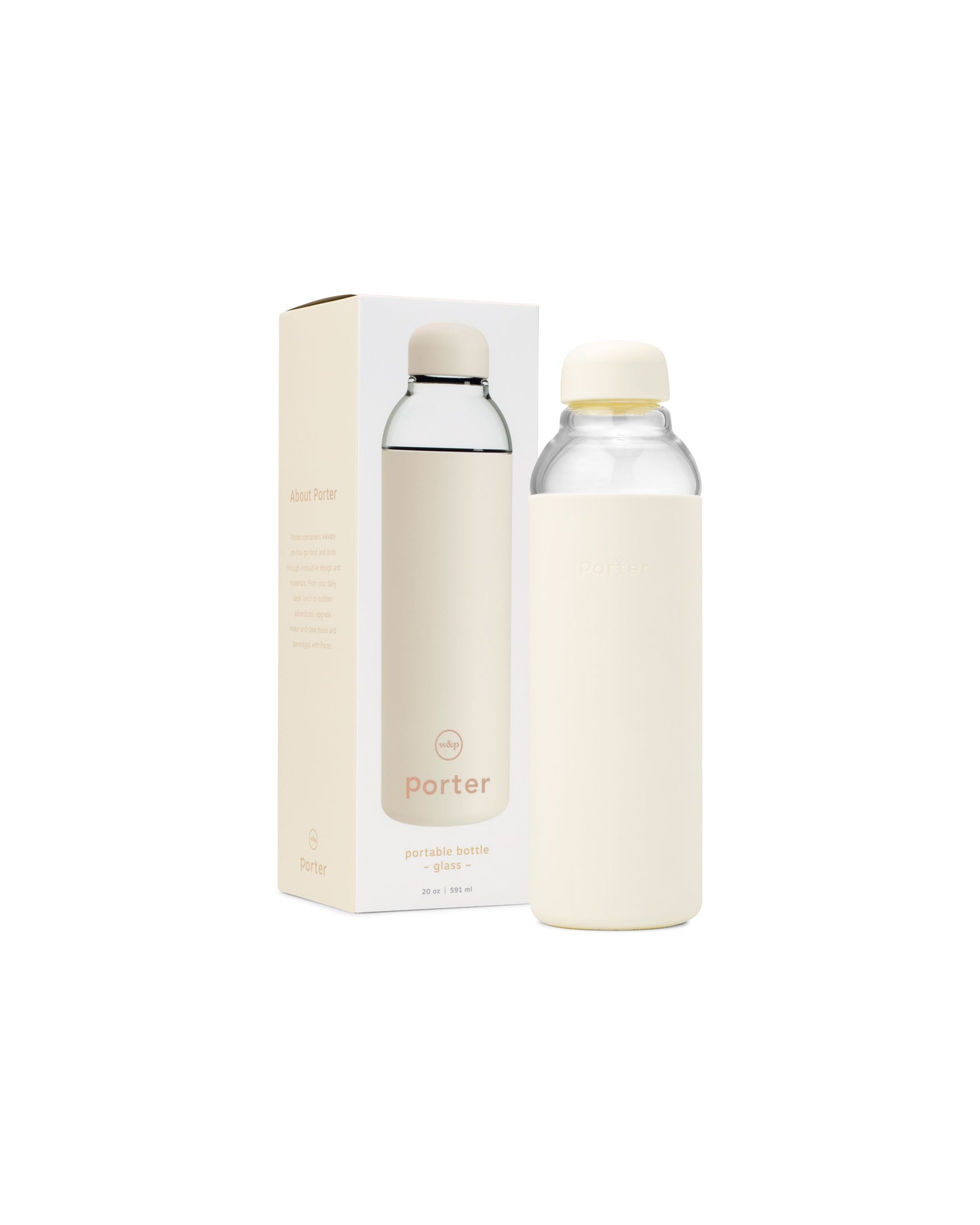 Porter Water Bottle - Cream