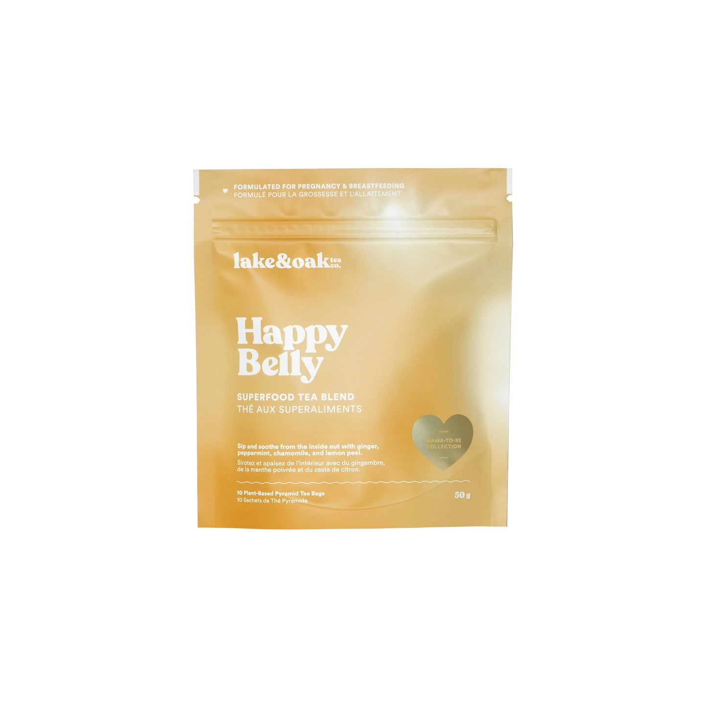 Happy Belly - Mama To Be Tea Collection: Plant-Based Pyramid Tea Bags - Retail Pouch