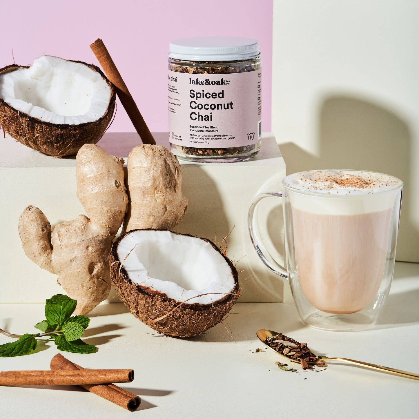 Spiced Coconut Chai - Superfood Tea Blend: Retail Jar