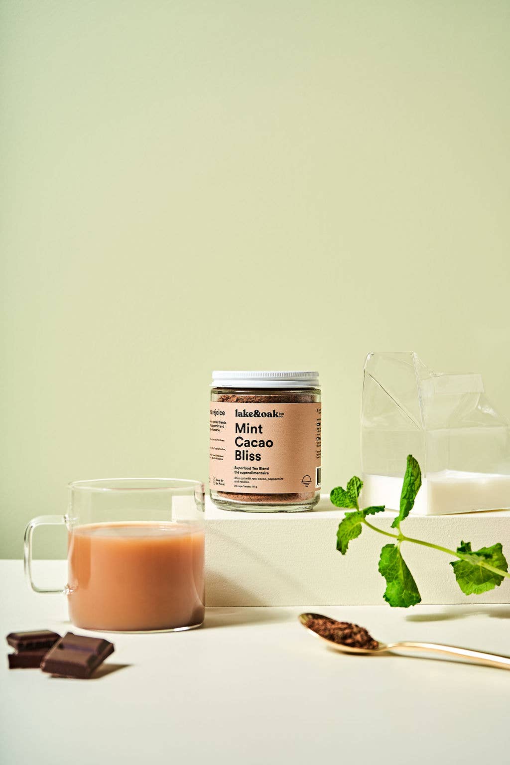 Mint Cacao Bliss - Superfood Tea: Retail Jar