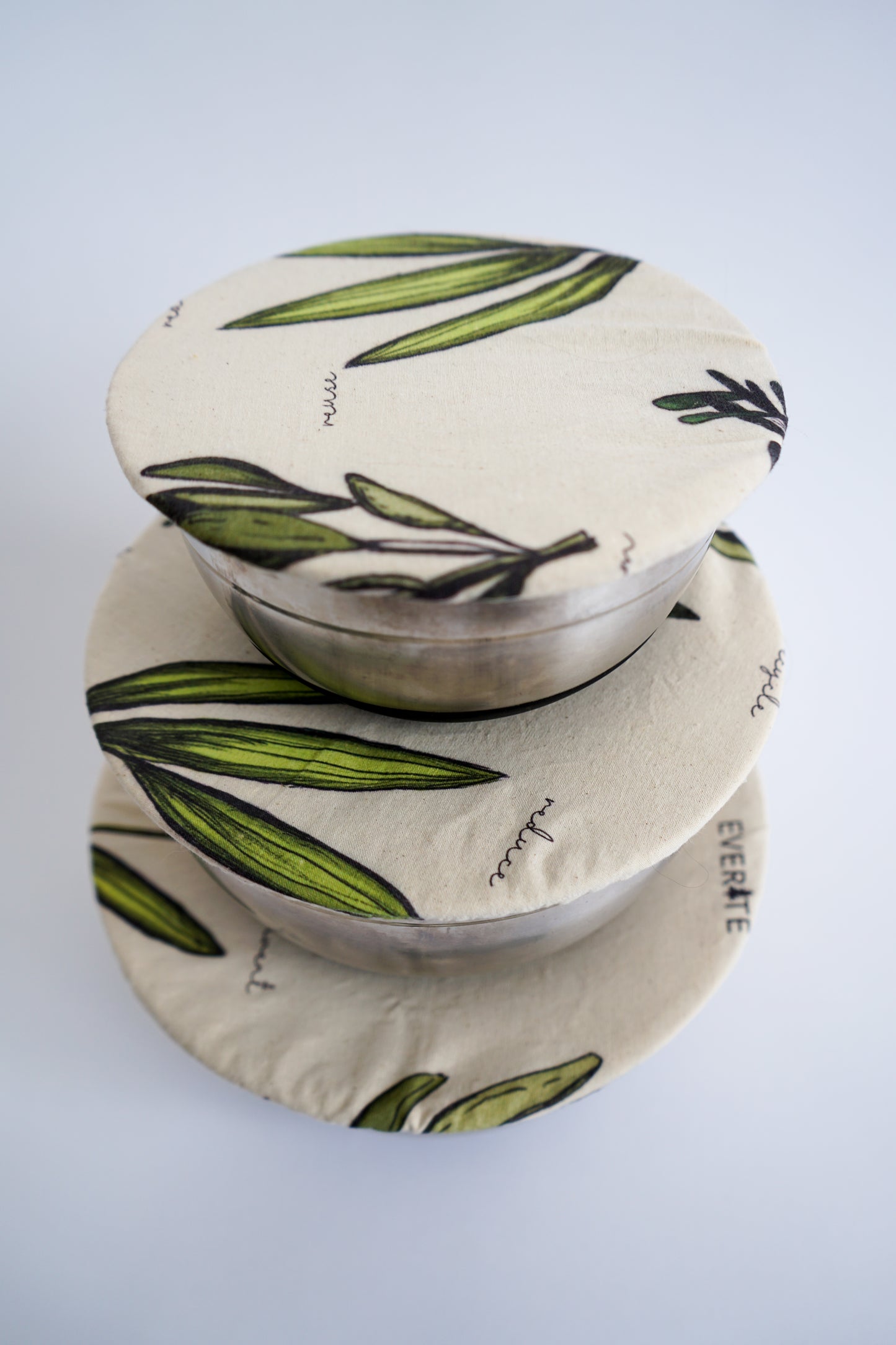 Reusable Bowl Cover, Set of 3 - Herbs