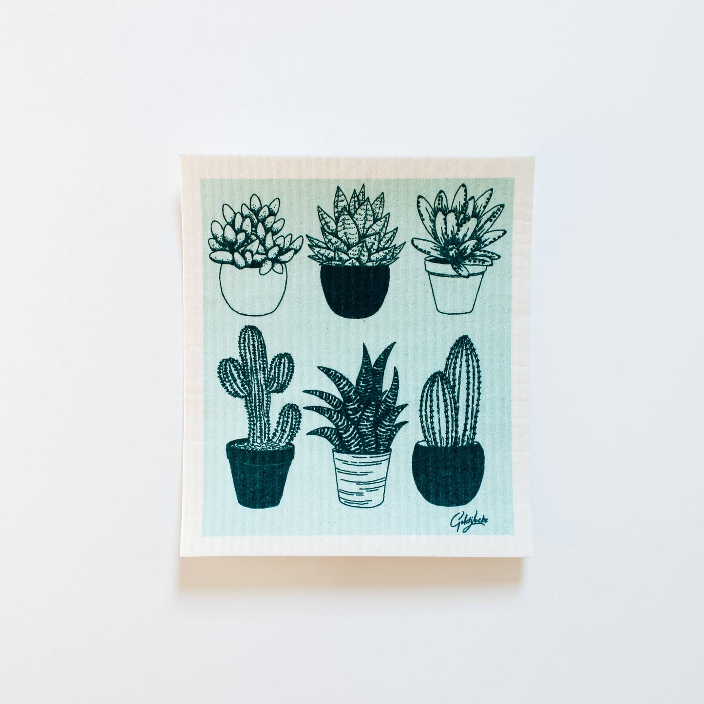 Swedish Dishcloth: Cacti